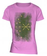 Adygea Faded Flag Ladies T-Shirt