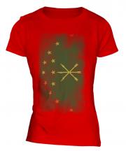 Adygea Faded Flag Ladies T-Shirt
