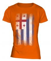 Ajaria Faded Flag Ladies T-Shirt