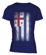 Ajaria Faded Flag Ladies T-Shirt