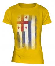 Ajaria Faded Flag Ladies T-Shirt