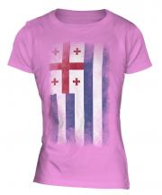 Ajaria Faded Flag Ladies T-Shirt