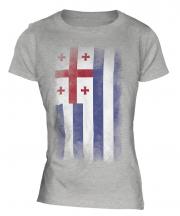 Ajaria Faded Flag Ladies T-Shirt