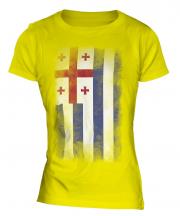 Ajaria Faded Flag Ladies T-Shirt