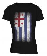 Ajaria Faded Flag Ladies T-Shirt
