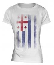 Ajaria Faded Flag Ladies T-Shirt
