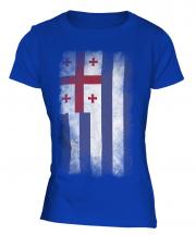 Ajaria Faded Flag Ladies T-Shirt
