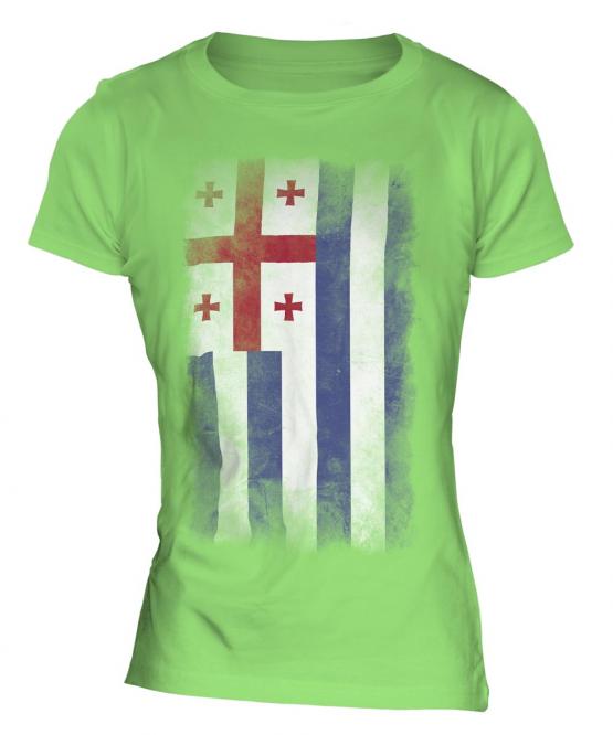Ajaria Faded Flag Ladies T-Shirt