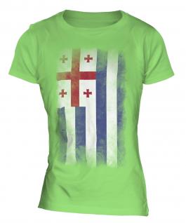 Ajaria Faded Flag Ladies T-Shirt