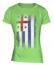 Ajaria Faded Flag Ladies T-Shirt