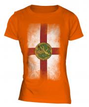 Alderney Faded Flag Ladies T-Shirt