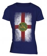 Alderney Faded Flag Ladies T-Shirt