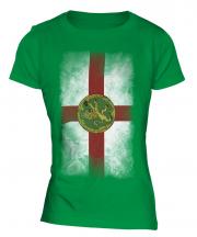 Alderney Faded Flag Ladies T-Shirt