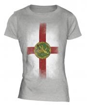 Alderney Faded Flag Ladies T-Shirt