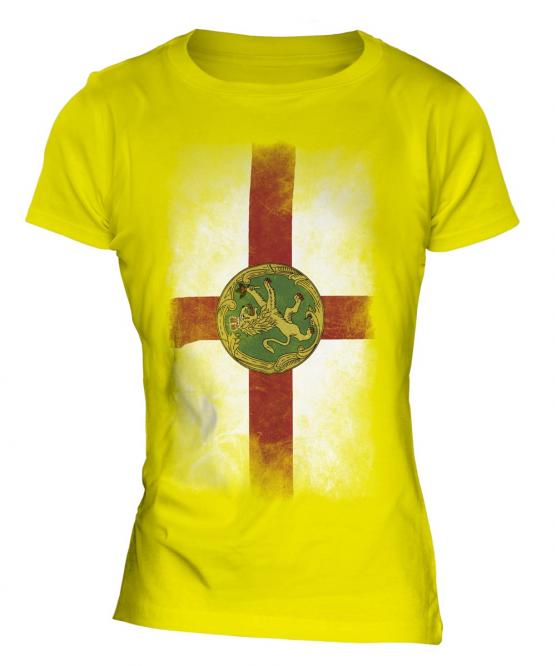 Alderney Faded Flag Ladies T-Shirt