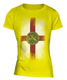 Alderney Faded Flag Ladies T-Shirt