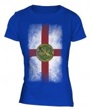 Alderney Faded Flag Ladies T-Shirt