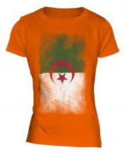 Algeria Faded Flag Ladies T-Shirt