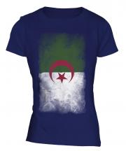 Algeria Faded Flag Ladies T-Shirt