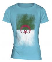 Algeria Faded Flag Ladies T-Shirt