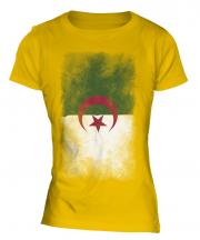 Algeria Faded Flag Ladies T-Shirt