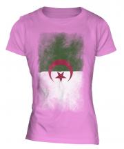 Algeria Faded Flag Ladies T-Shirt