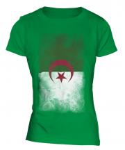 Algeria Faded Flag Ladies T-Shirt