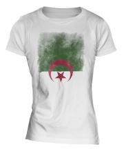 Algeria Faded Flag Ladies T-Shirt