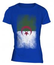Algeria Faded Flag Ladies T-Shirt