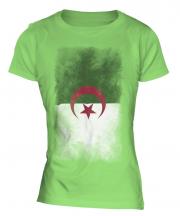 Algeria Faded Flag Ladies T-Shirt