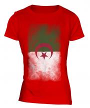 Algeria Faded Flag Ladies T-Shirt