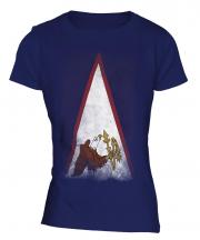 American Samoa Faded Flag Ladies T-Shirt