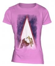American Samoa Faded Flag Ladies T-Shirt
