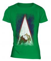 American Samoa Faded Flag Ladies T-Shirt