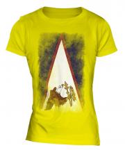 American Samoa Faded Flag Ladies T-Shirt