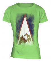 American Samoa Faded Flag Ladies T-Shirt