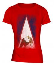 American Samoa Faded Flag Ladies T-Shirt