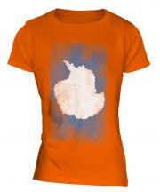 Antartica Faded Flag Ladies T-Shirt
