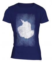 Antartica Faded Flag Ladies T-Shirt