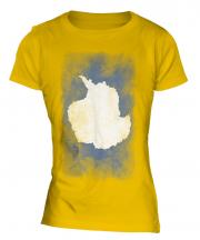 Antartica Faded Flag Ladies T-Shirt