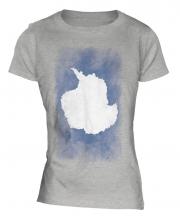 Antartica Faded Flag Ladies T-Shirt