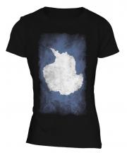 Antartica Faded Flag Ladies T-Shirt