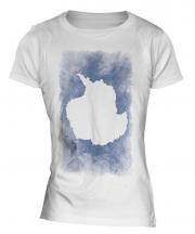 Antartica Faded Flag Ladies T-Shirt
