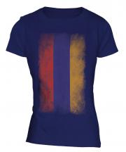 Armenia Faded Flag Ladies T-Shirt