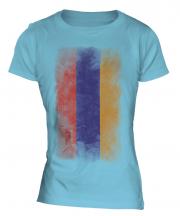 Armenia Faded Flag Ladies T-Shirt