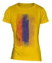 Armenia Faded Flag Ladies T-Shirt