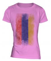 Armenia Faded Flag Ladies T-Shirt