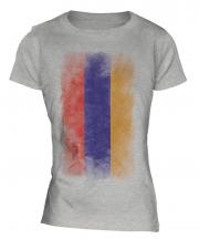 Armenia Faded Flag Ladies T-Shirt