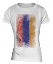 Armenia Faded Flag Ladies T-Shirt
