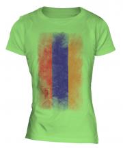 Armenia Faded Flag Ladies T-Shirt